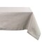 CC Home Furnishings Solid Rectangular Cotton Tablecloth - 84" - Oat Cream